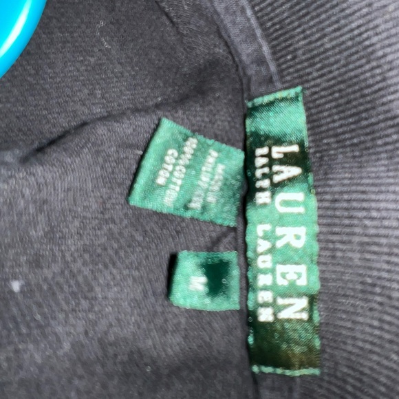 Men’s black Lauren by Ralph Lauren polo shirt size M - Picture 3 of 4